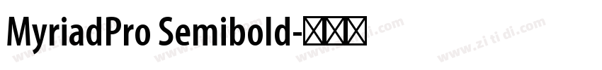 MyriadPro Semibold字体转换